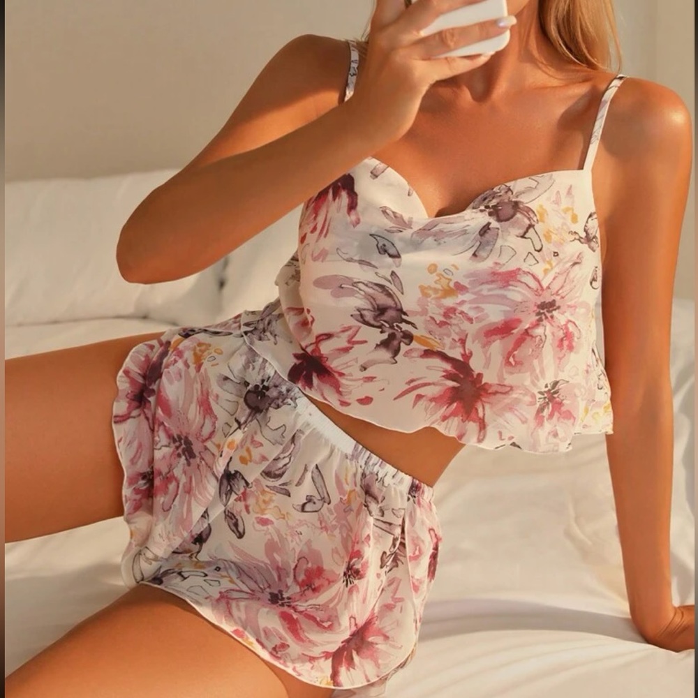 Sexy sheer pajama set